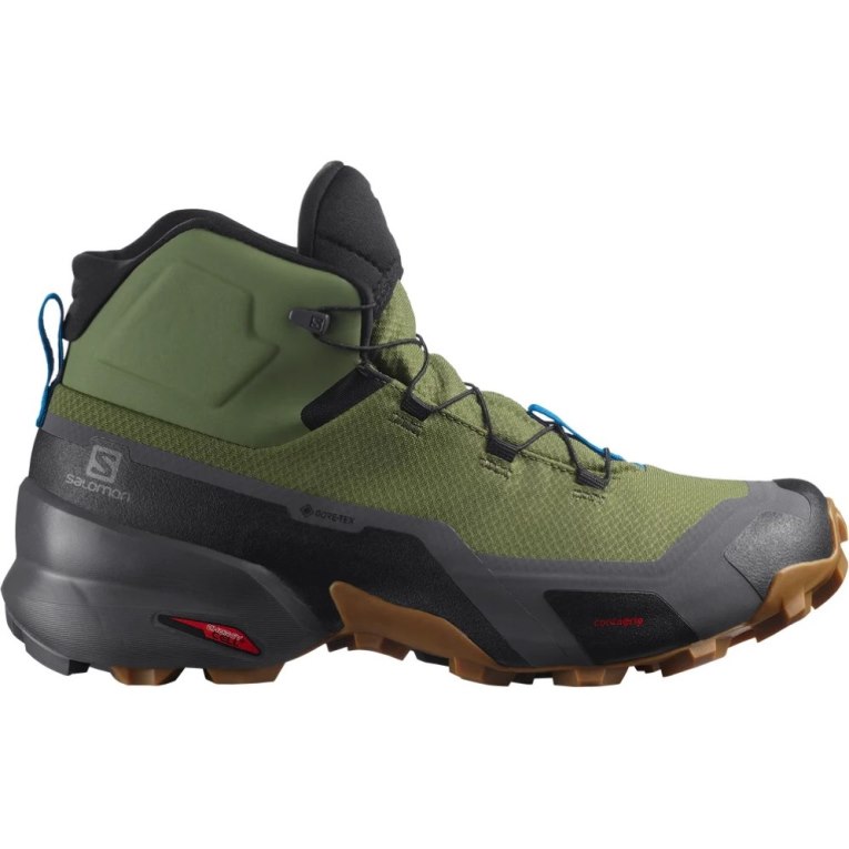 Botas Montaña Salomon Cross Hike Mid GTX Hombre Verde Oliva | MX LCWK835